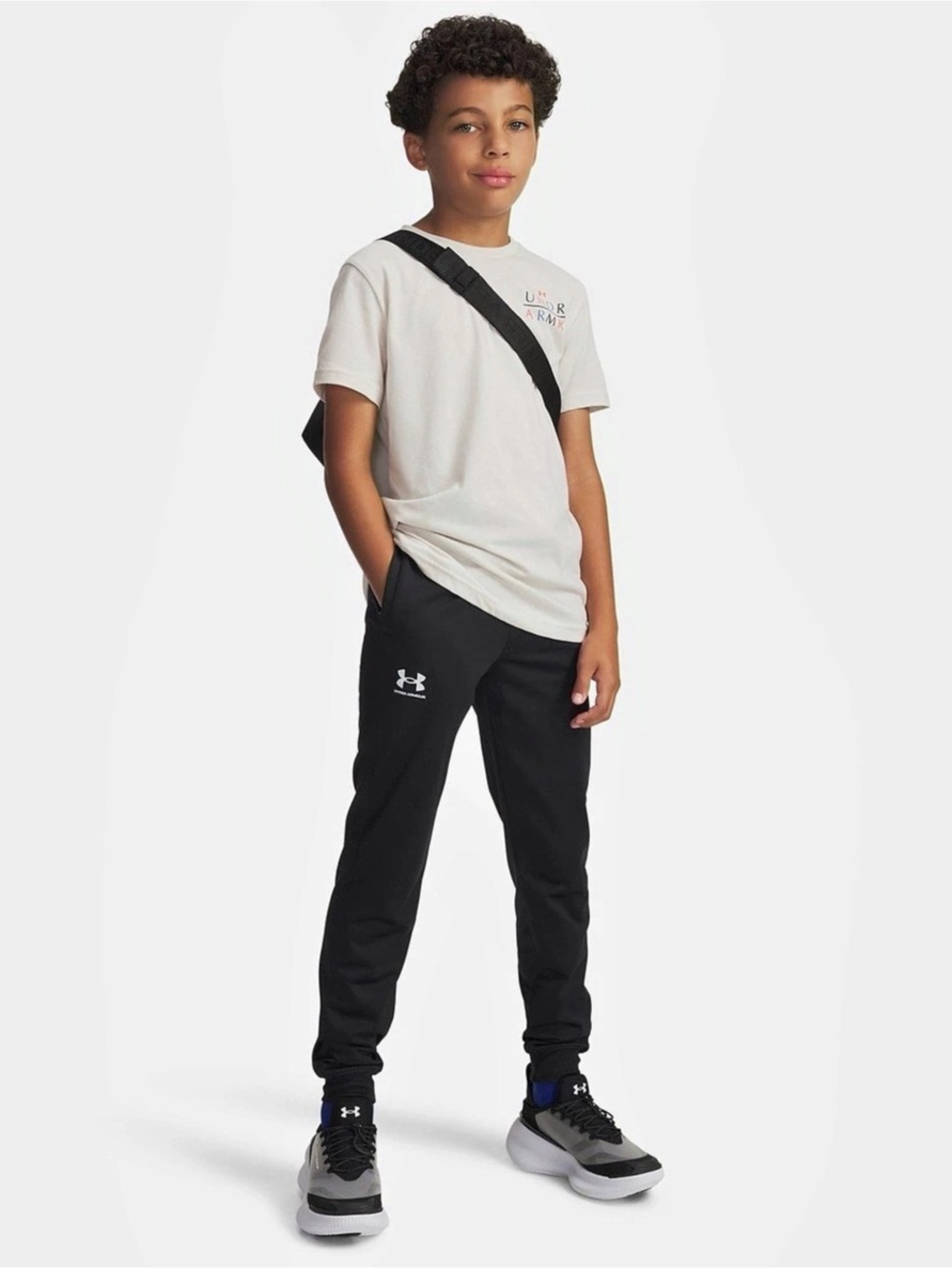 Under Armour Boys' UA Unstoppable Fleece Joggers Black Boys YM (8)